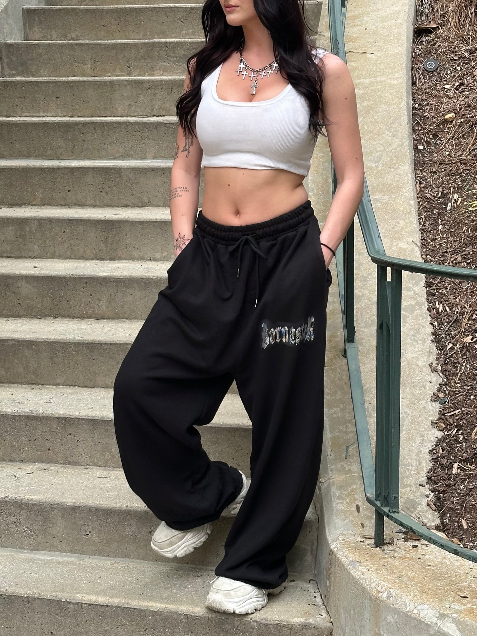“Star Born” Midnight Black Sweats
