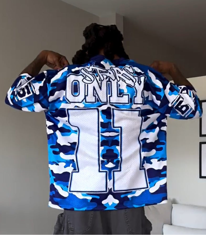 Blue Camo “Stars Only” Jersey