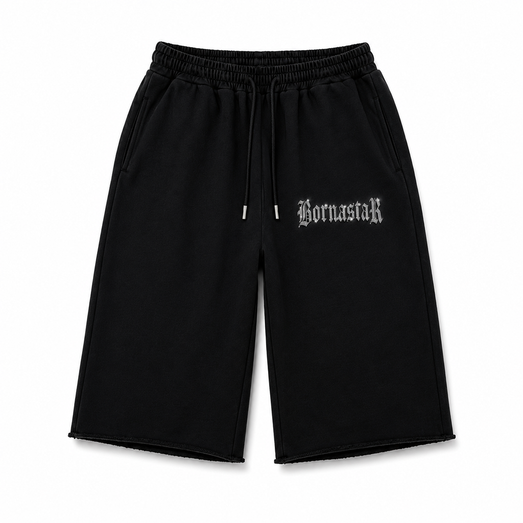 “Star Born” Midnight Black Shorts