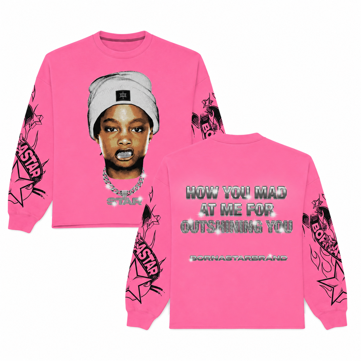Pink “How You Mad At Me” Sweatshirt