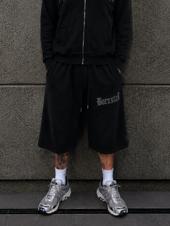 “Star Born” Midnight Black Shorts